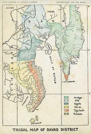 [Frontispiece:] TRIBAL MAP OF DAVAO
DISTRICT