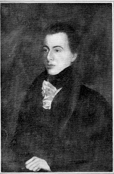 GEORGE BORROW

From a portrait by his brother John Thomas Borrow taken in early youth
when his hair was black. This portrait is now in the National Portrait
Gallery, London.