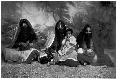 The peculiar head-dress of the Cairo women