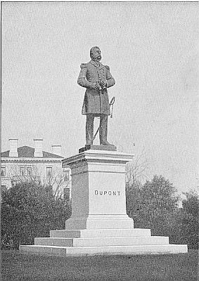 BRONZE STATUE OF ADMIRAL SAMUEL F. DUPONT.