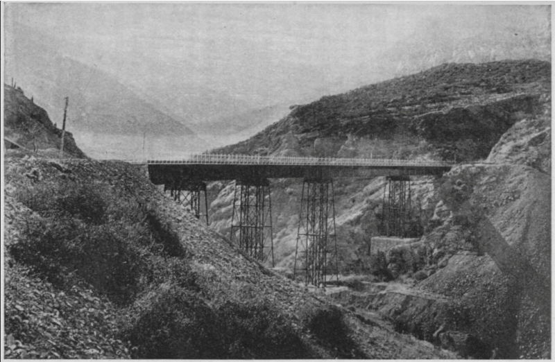 RAILROAD BRIDGE BETWEEN SANTIAGO AND VALPARAISO.