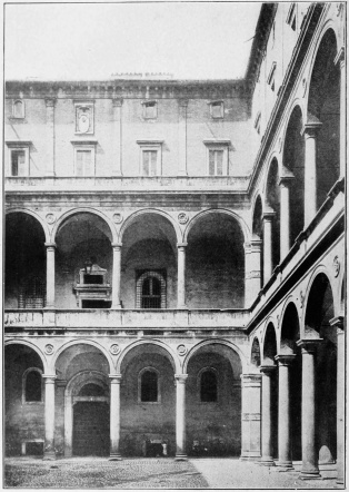 PALAZZO DELLA CANCELLARIA, ROME COURTYARD.